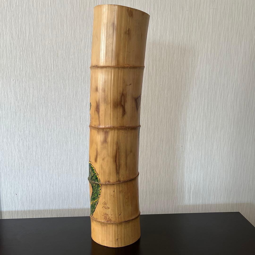 干支 置物 絵付 龍 辰 花入れ