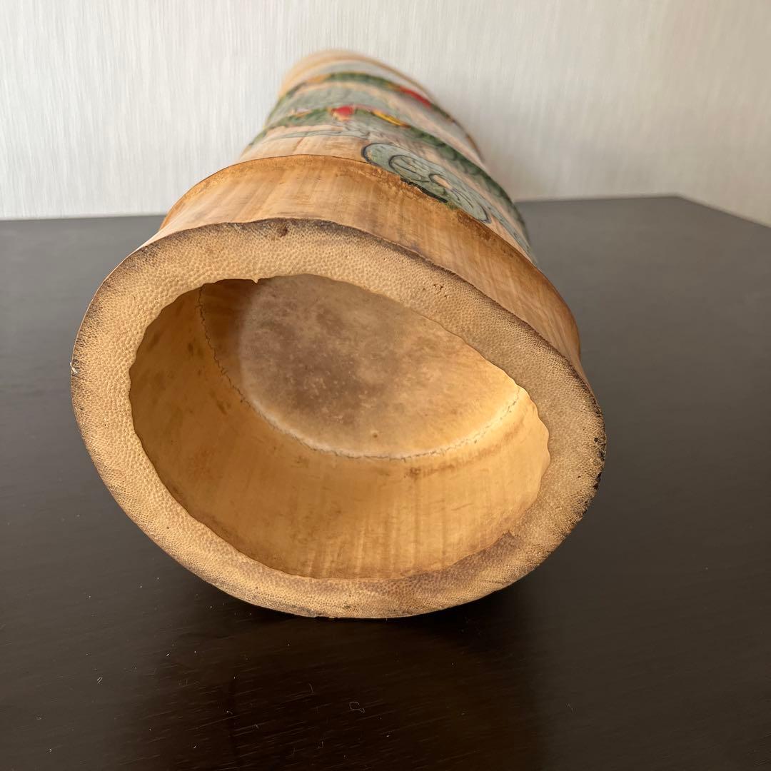 干支 置物 絵付 龍 辰 花入れ