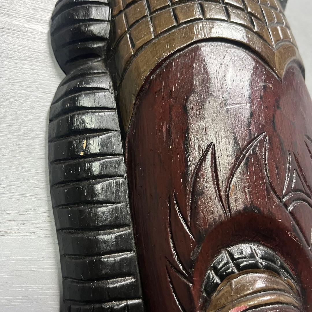 Africa Vintage お面　木彫り　民族　部族　骨董　インテリア　特大