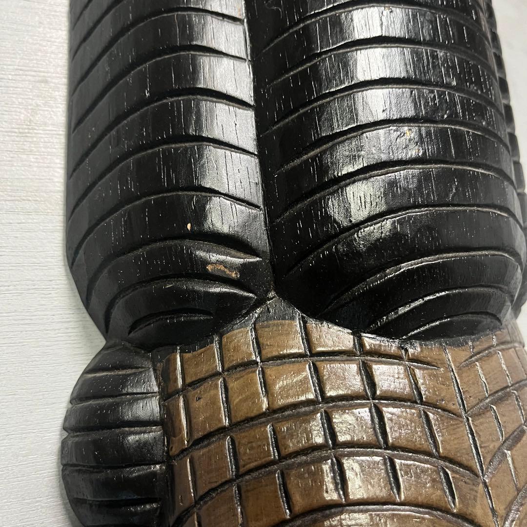 Africa Vintage お面　木彫り　民族　部族　骨董　インテリア　特大