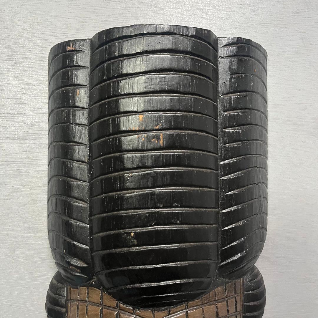 Africa Vintage お面　木彫り　民族　部族　骨董　インテリア　特大