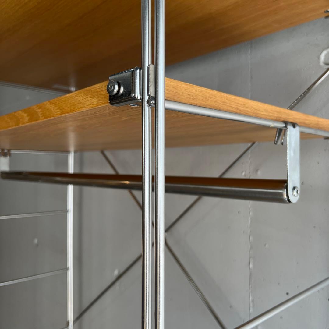 美品★無印ステンレスユニットシェルフ・オーク材・ワードローブセット