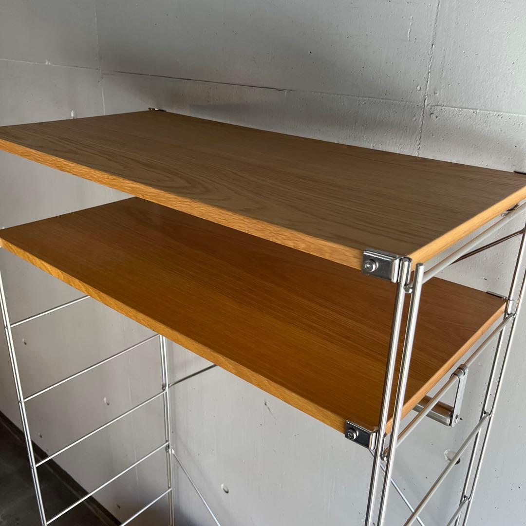 美品★無印ステンレスユニットシェルフ・オーク材・ワードローブセット