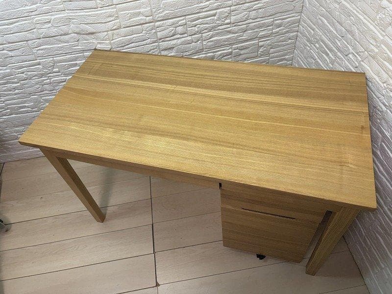 引き取り限定 無印良品 タモ材デスク キャビネットセット