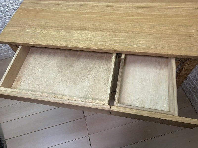 引き取り限定 無印良品 タモ材デスク キャビネットセット