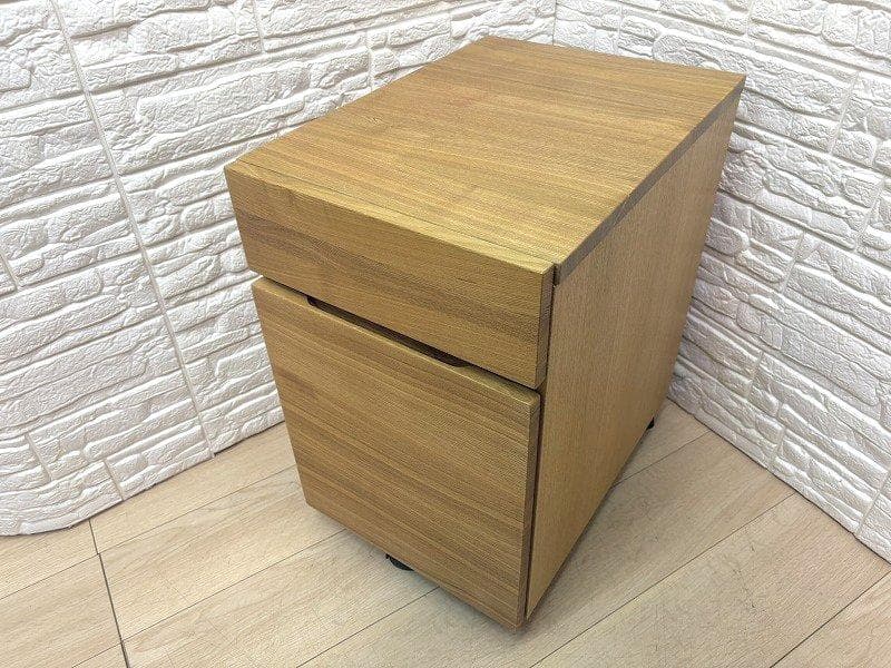 引き取り限定 無印良品 タモ材デスク キャビネットセット