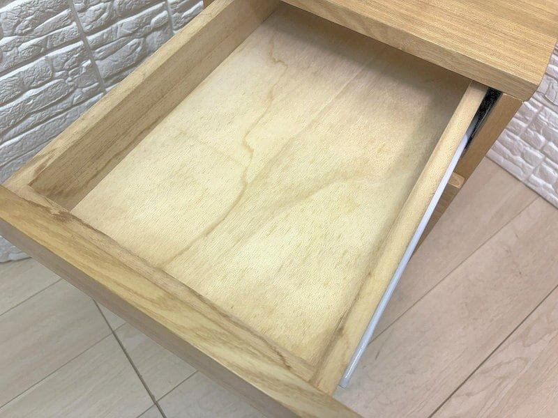 引き取り限定 無印良品 タモ材デスク キャビネットセット
