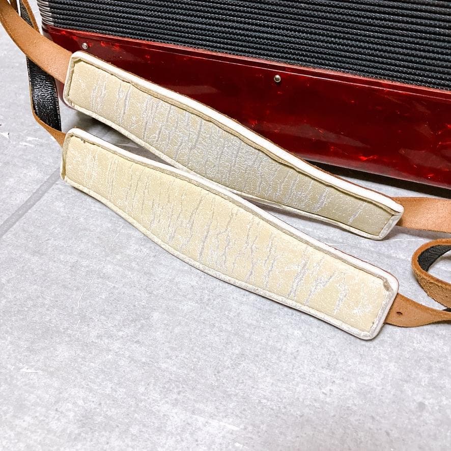 YAMAHA S-32B アコーディオン レッド 32鍵盤 純正ケース付き