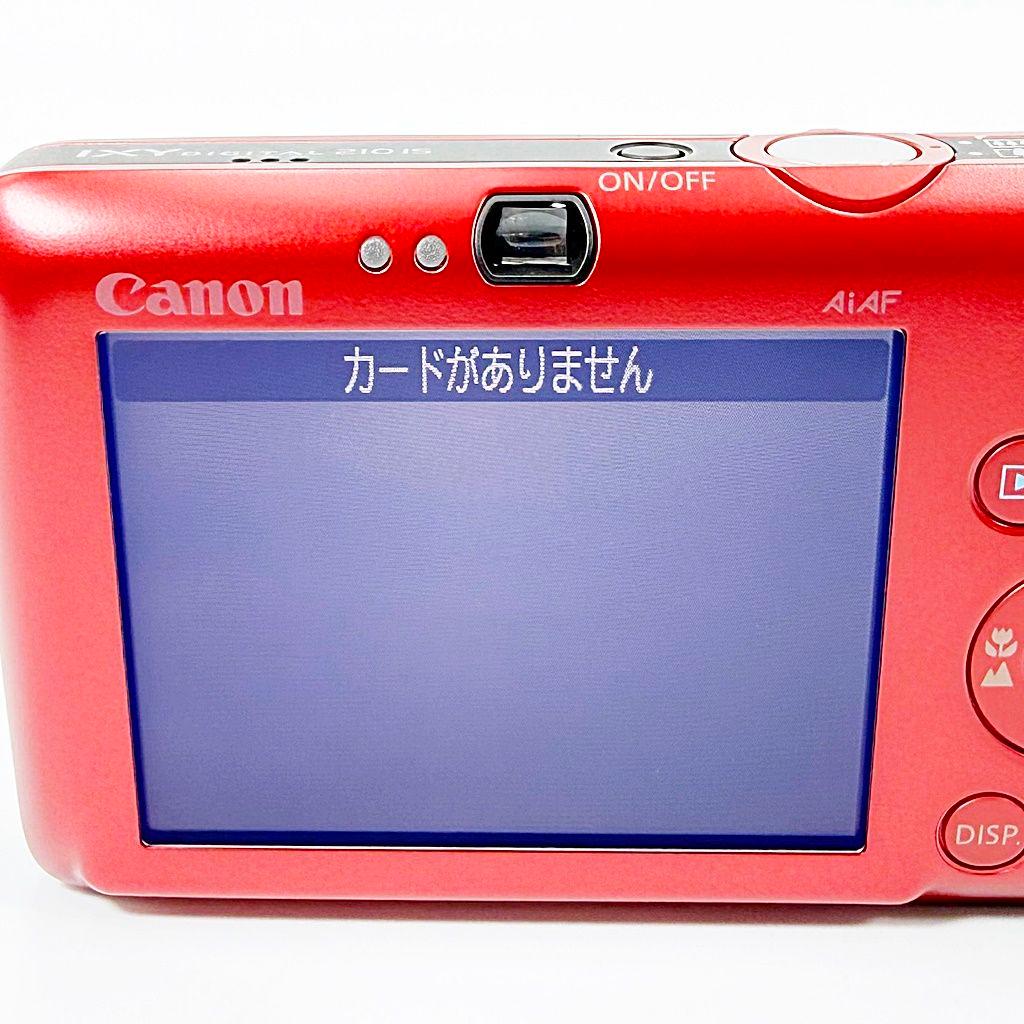 【美品】キヤノン IXY DIGITAL 210IS レッド コンデジ カメラ