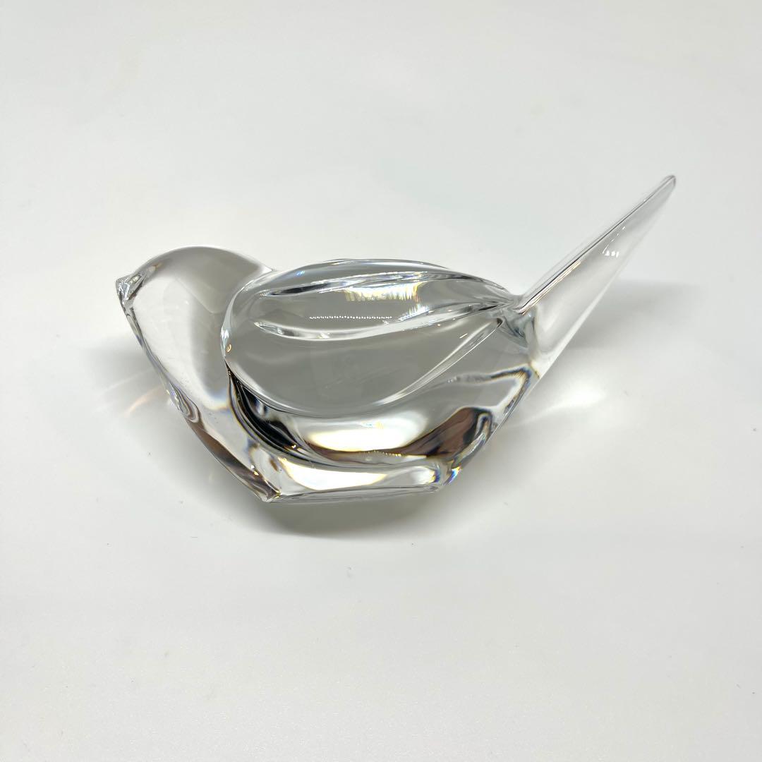 Baccarat バカラ クリスタル 小鳥 鳥 フィギュリン 置物