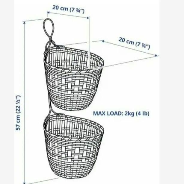 【IKEA 】イケアラタンバスケット セット　おまけ付き