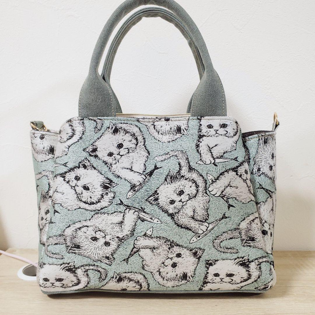 ハンドメイド 3roomsバッグ フランシュリッペ つかまえちゃったねこ