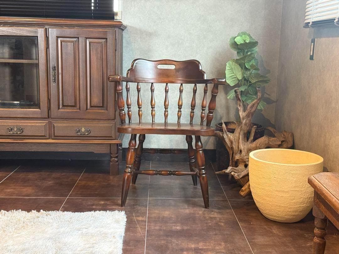 飛騨産業　HIDA アームチェア　ヴィンテージ　スポークチェア　レトロ　IH