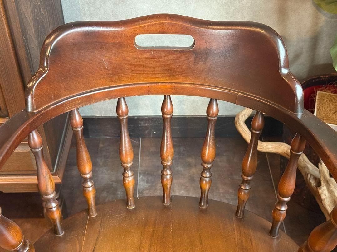 飛騨産業　HIDA アームチェア　ヴィンテージ　スポークチェア　レトロ　IH