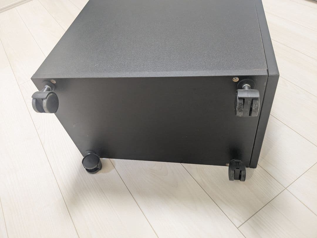 ブラックパソコンデスク スライド式天板