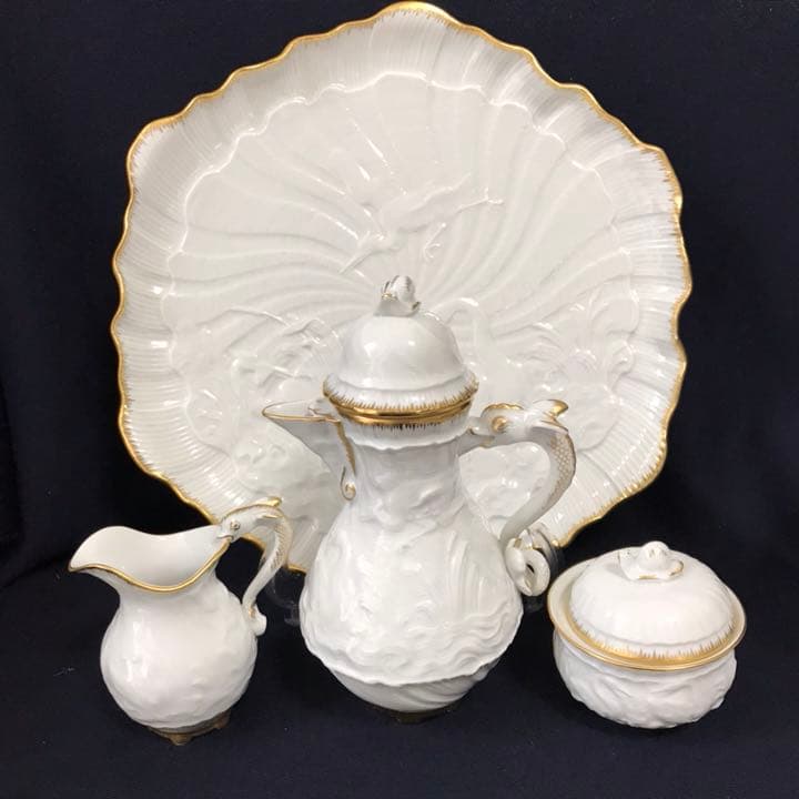 マイセン  スワンサービス ゴールドトリム