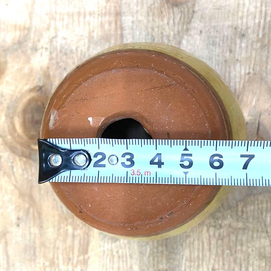 ウィッチフォードポタリー 鉢 イエロー 陶器ポット 直径約10cm