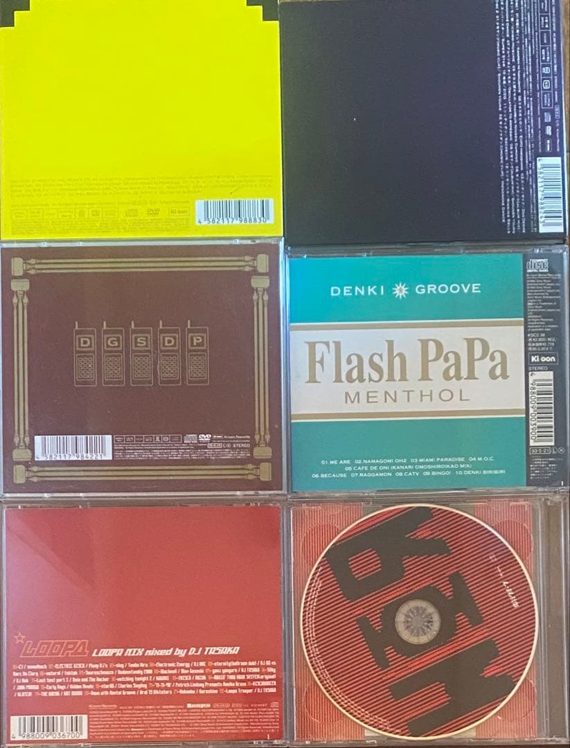 【CD6枚おまけ付】電気グルーヴ リキッドルーム コラボTシャツ　Lサイズ