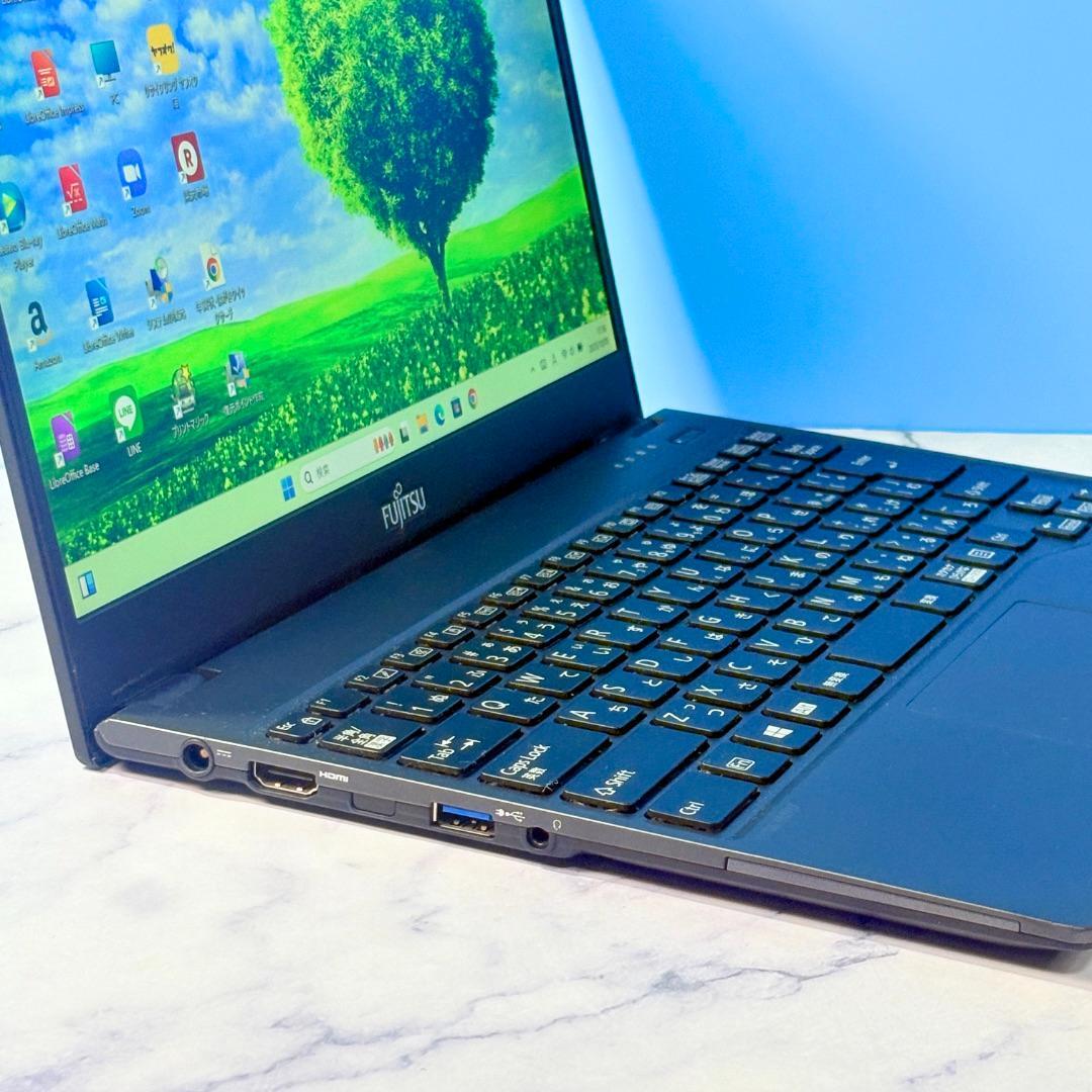 超薄型軽量！メモリ8GB・SSDで快速◆指紋認証◆Win11☆ノートパソコン