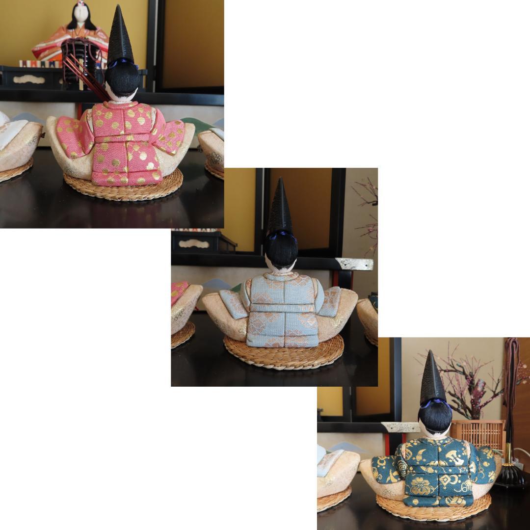 真多呂人形 伝統的工芸品 古今雛 雅楽 七楽人雛飾り（二段・九人）木目込み人形