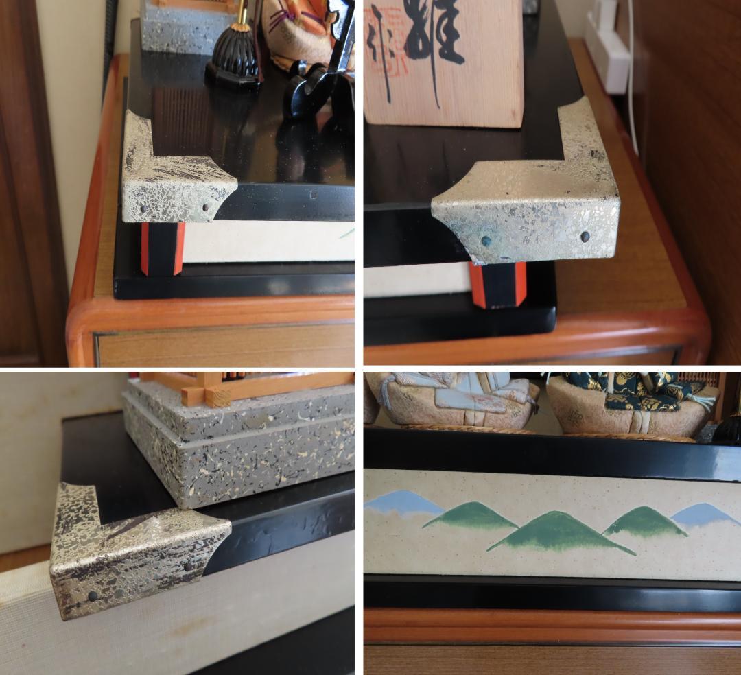 真多呂人形 伝統的工芸品 古今雛 雅楽 七楽人雛飾り（二段・九人）木目込み人形