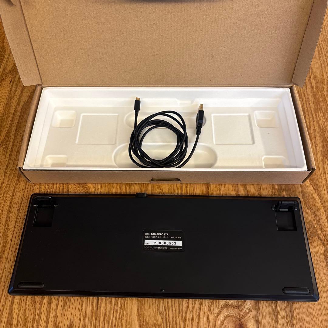 400-SKB057R メカニカルキーボード コンパクト　赤軸