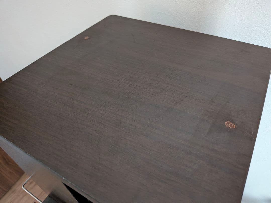 ダークブラウン 回転本棚　6段（完成品）