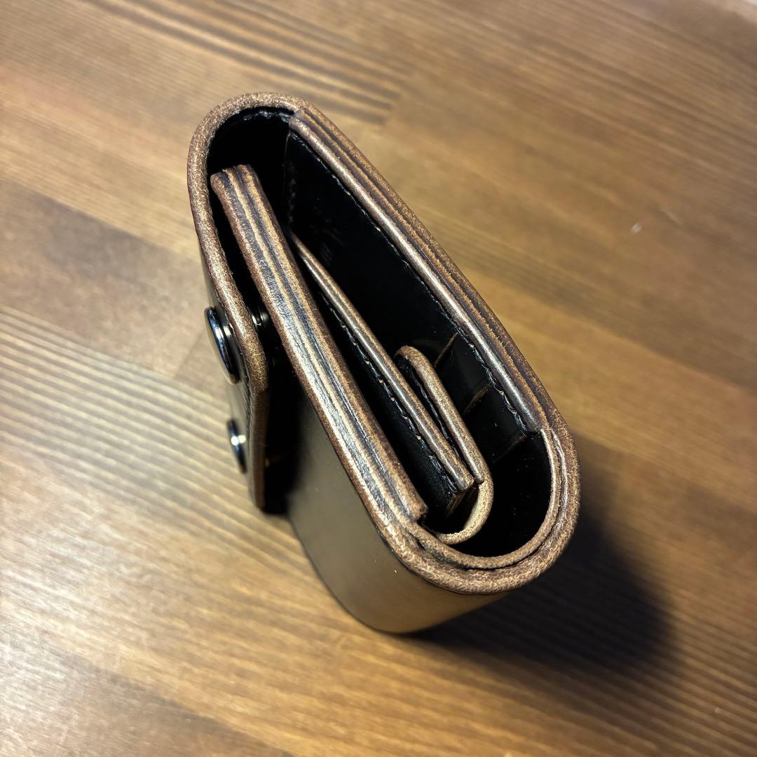 受注生産　トラッカーウォレット　三つ折りショート　ホーウィン社　クロムエクセル