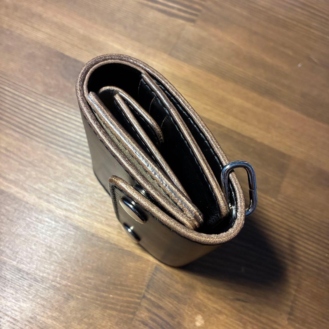 受注生産　トラッカーウォレット　三つ折りショート　ホーウィン社　クロムエクセル