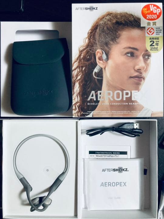 ヘッドホン AFTERSHOKZ AEROPEX LUNAR GRAY