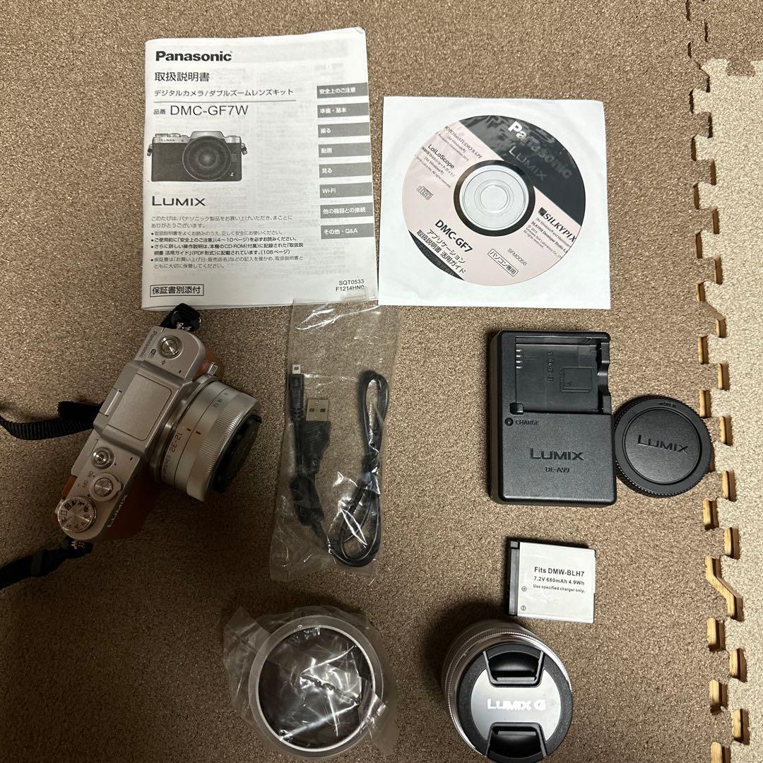 LUMIX DMC-GF7W シルバー/ブラウン