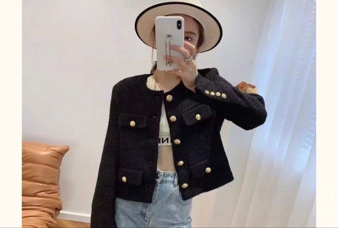 ジヨン GD G-DRAGON ジードラゴン ジヨコス ツイードジャケット 韓国