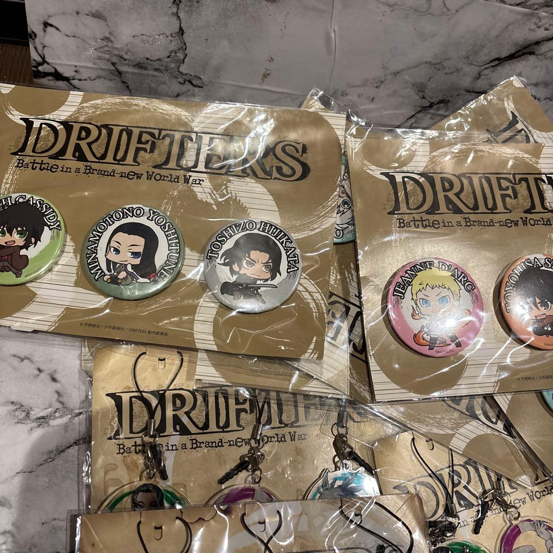 DRIFTERS 缶バッジ17個.アクリルチャーム4個.カナちび36個セット
