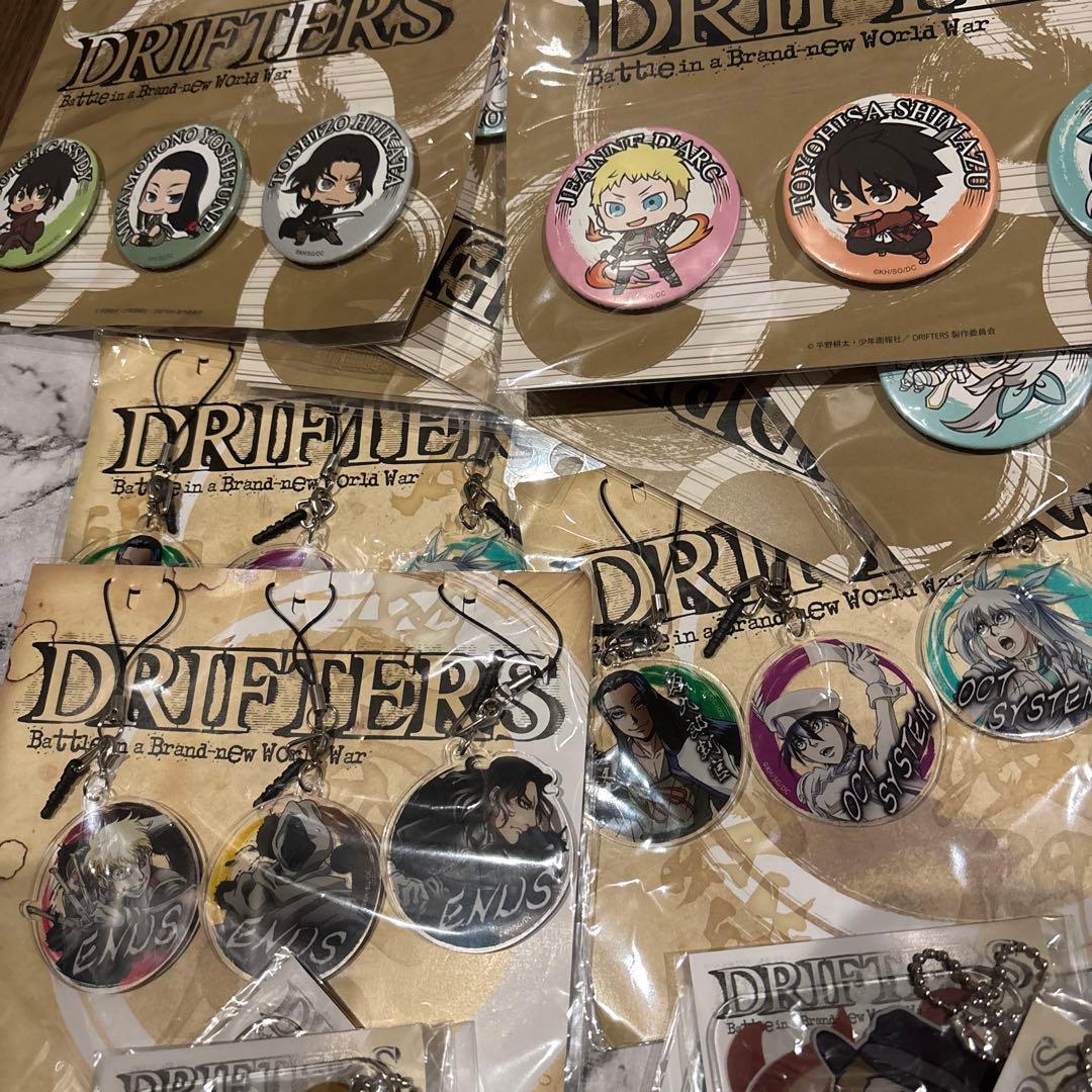DRIFTERS 缶バッジ17個.アクリルチャーム4個.カナちび36個セット