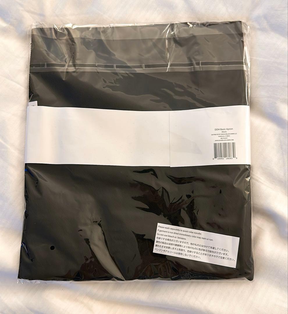ハワイ限定⭐︎新商品【DEAN＆DELUKA】ロゴ入り エプロン ブラック