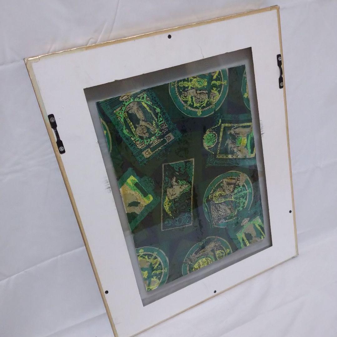 インド 金彩 絵画 フレーム アート ペイント インド女性 民族 ネパール