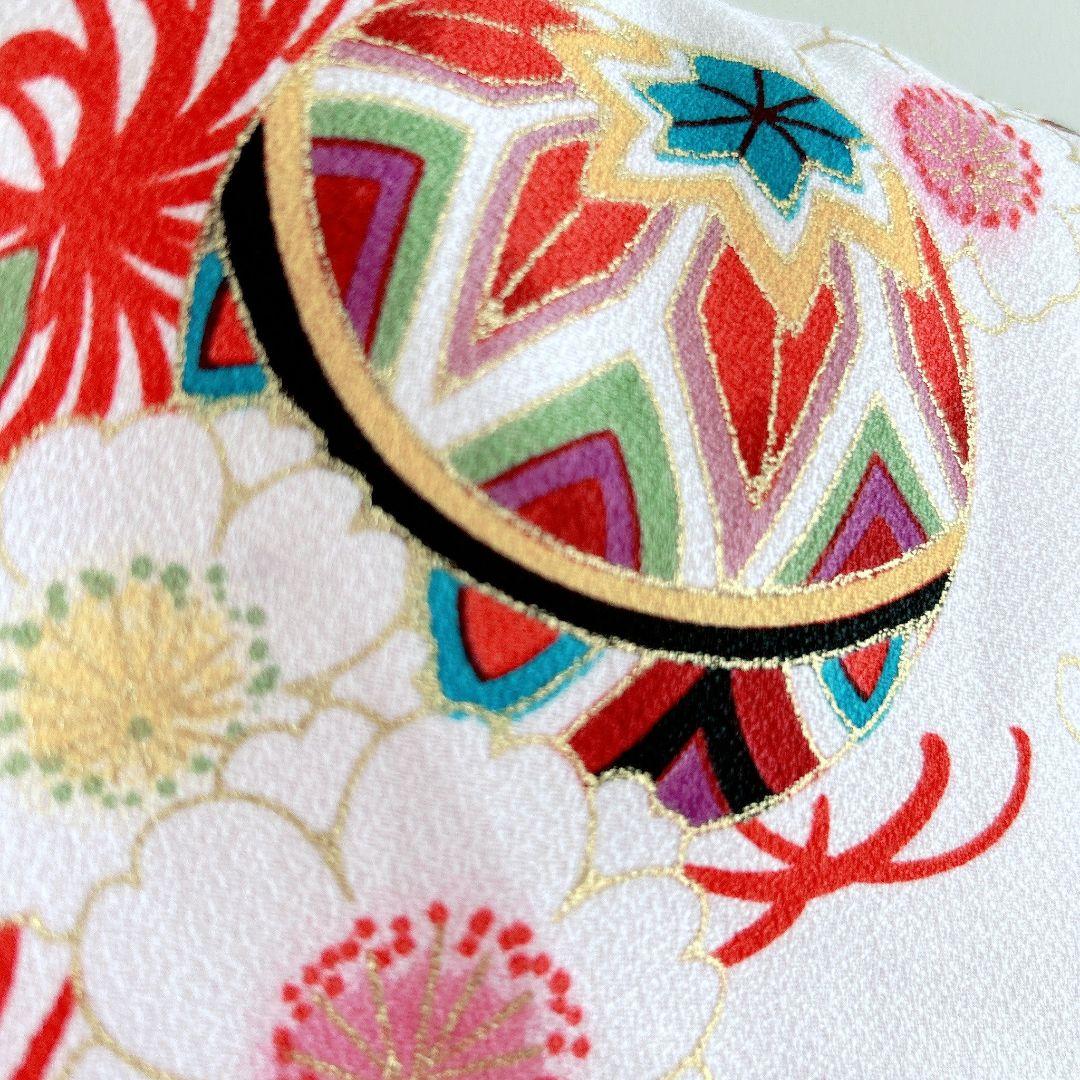 フルセット新品未使用　箱入り　七五三3歳　被布＆長着＆長襦袢＆小物　ピンク白