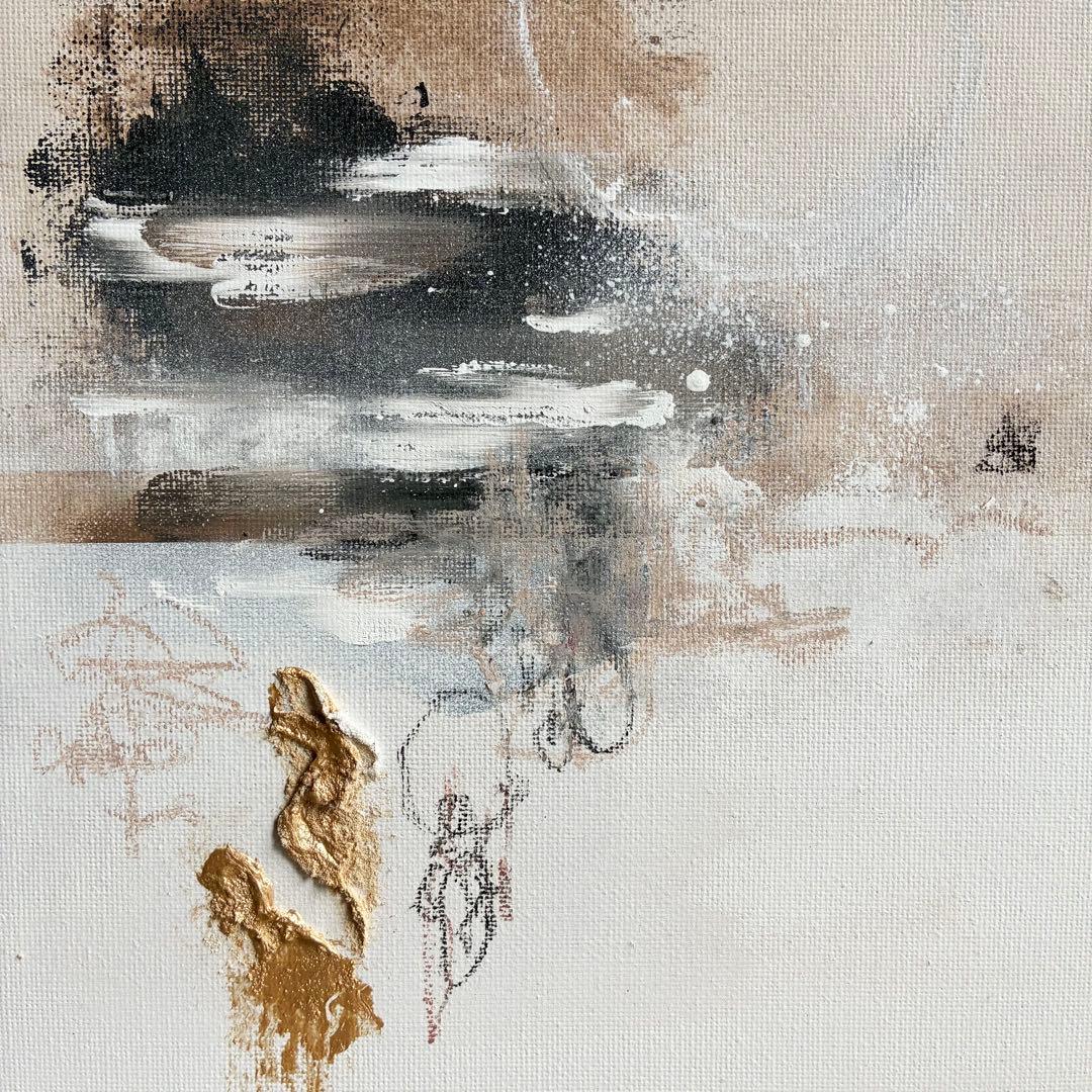 現代アート　30×30㎝　テクスチャーアート　モダン　絵画　抽象画　アートパネル