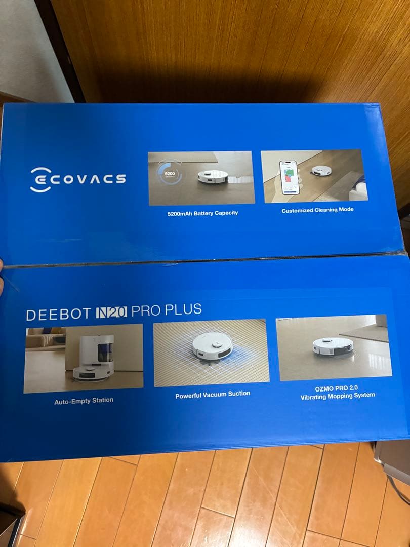 新品ロボットの水拭き掃除機です