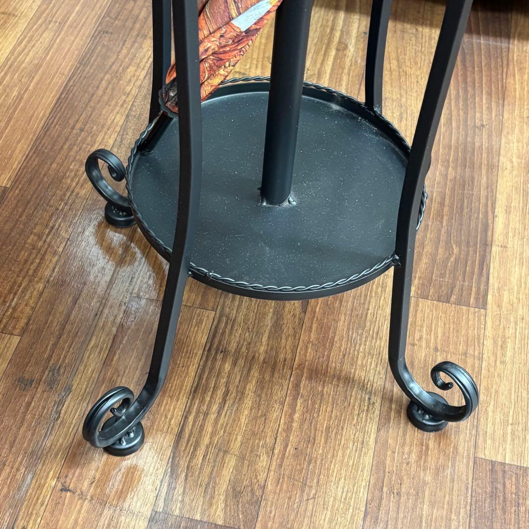 コートハンガー 黒 アイアン製 ハンガースタンド 簡単組立式