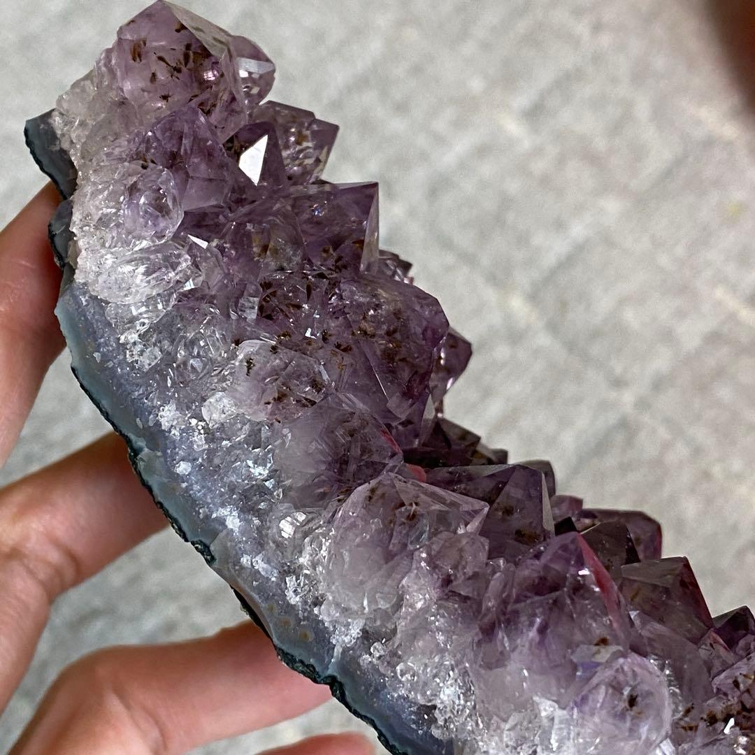 オークション カコクセナイト アメジスト 天然石 クラスター 原石