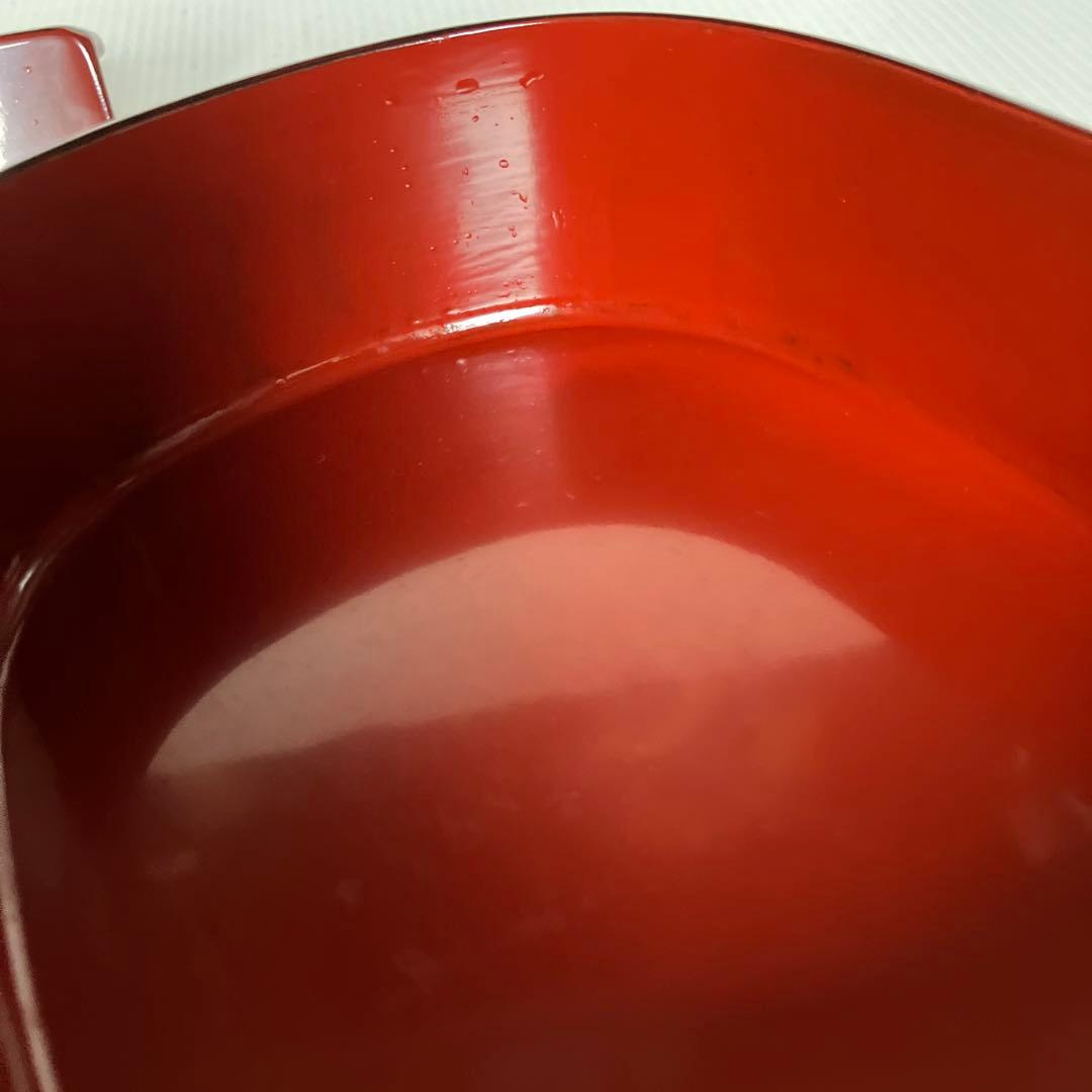 D-5 【味わい深い】漆器 小物入れ 溜塗り オーバル型 弁当箱 箱付き伝統工芸