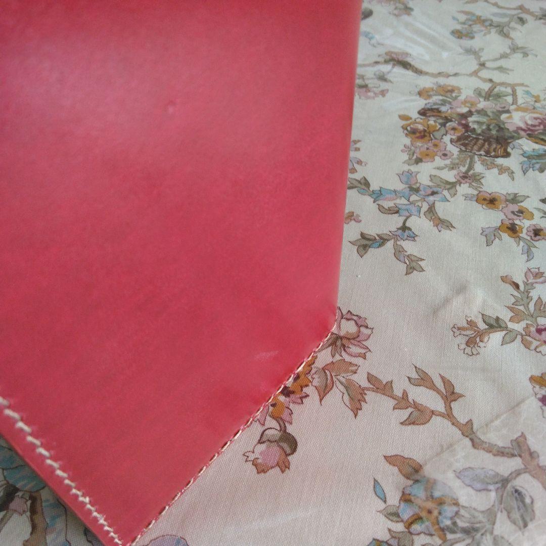 システム手帳　ルガトショルダー　赤 B7ミニ6穴用　フラットタイプ