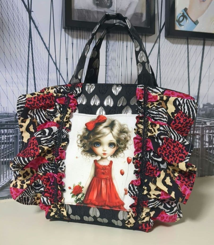 女の子パネル　ハンドメイド　フリルバック