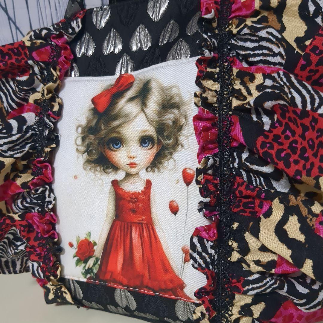 女の子パネル　ハンドメイド　フリルバック