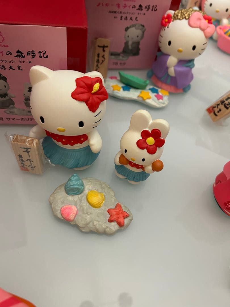 ハローキティの歳時記　陶人形コレクション　吉徳大光　平成レトロ　12ヶ月分