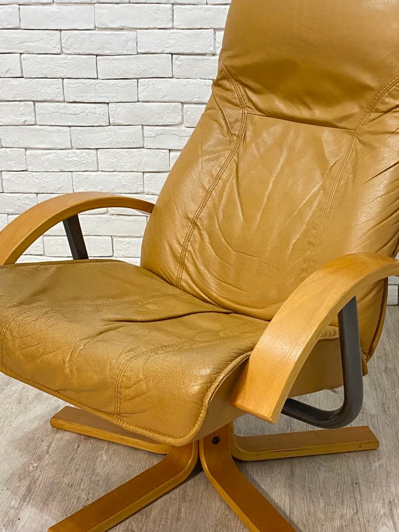 【東京都内23区配送無料】本革 北欧 デンマーク製 KEBE チェア　ソファー