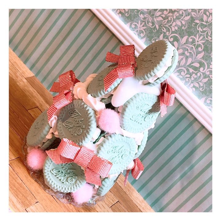 ハンドメイド　クッキータワー　マカロンタワー　フェイクスイーツ