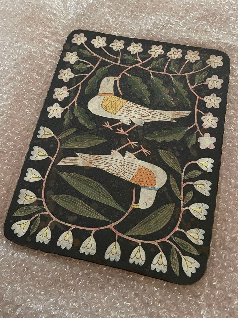 まむページ　ポストカード付 鹿児島睦　陶板　一点物　陶芸家　ハンドワーク