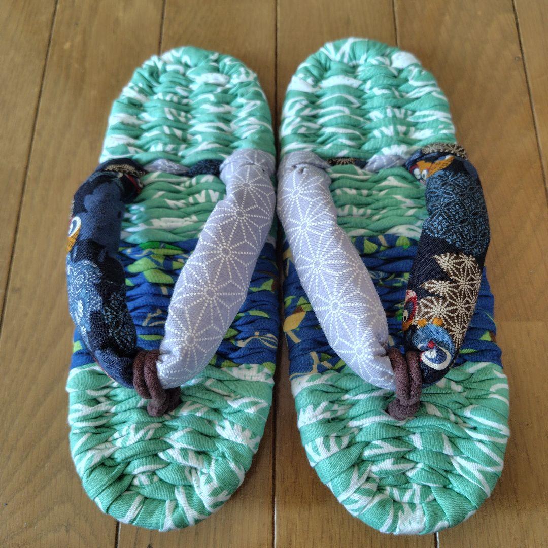 素敵に布草履　めり